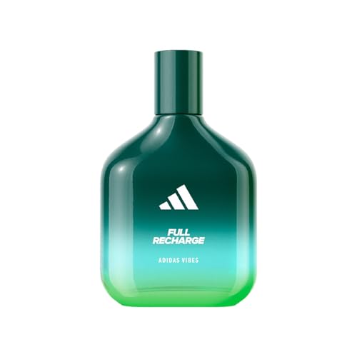 ADIDAS, Vibes Full Recharge, Eau de Parfum, Fragancia Unisex Fougère con Menta, Mandarina Verde y Cedro, 100ML